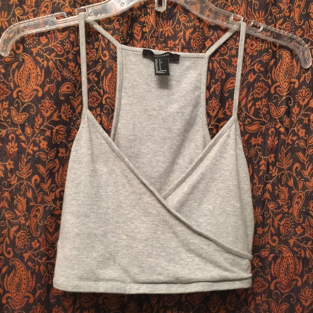 Grey Crop Top OBO